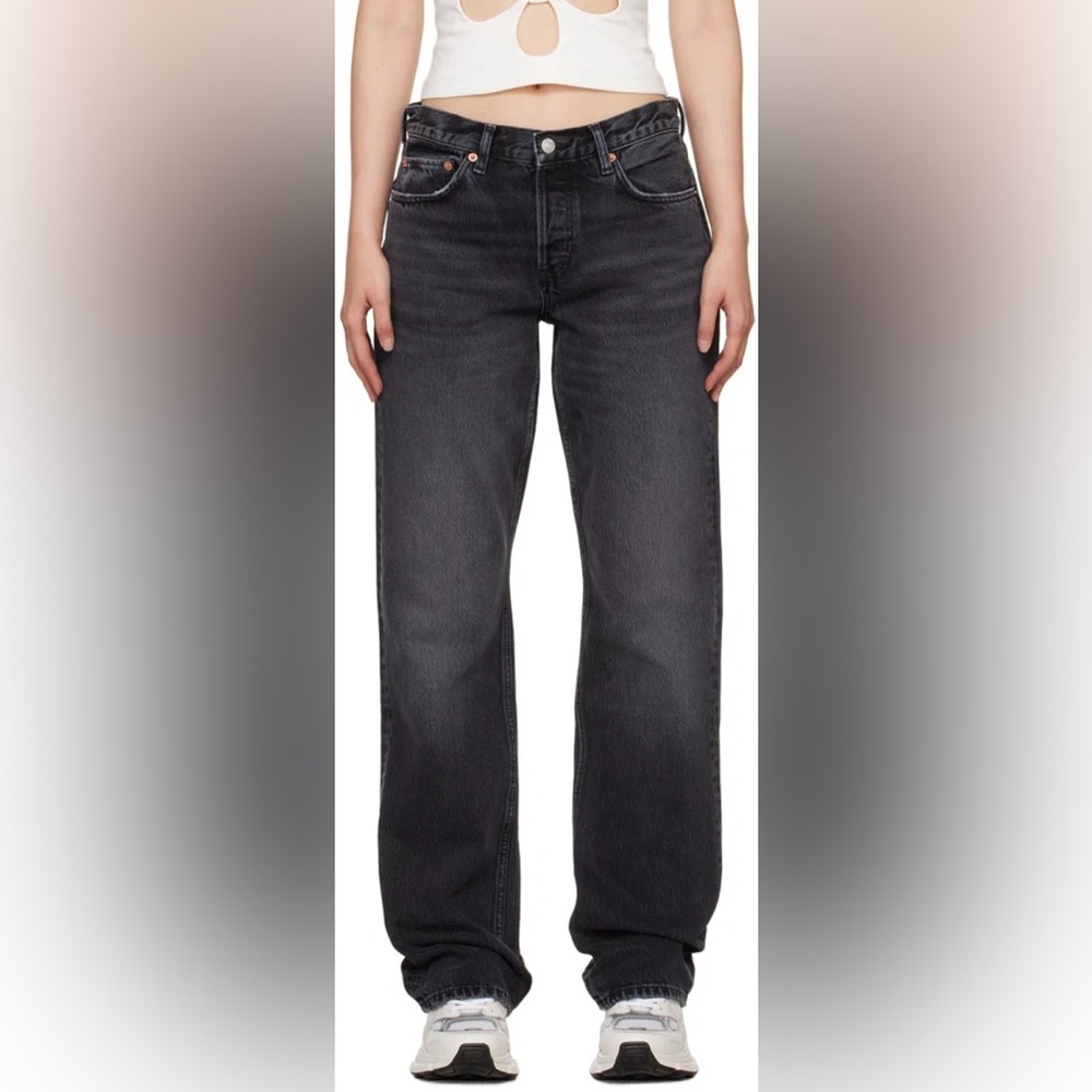 RE/DONE Easy Straight Jeans in Eclipse NWT